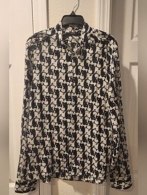 Gucci Blue & White Printed Shirt